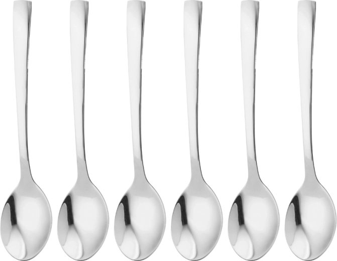 Future set of 6 coffee spoons in a gift box