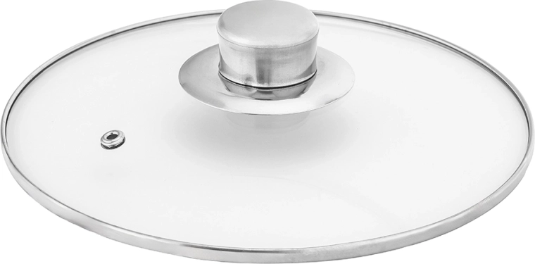 Glass lid for monitoring cooking