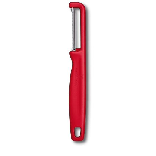 VICTORINOX Iota Peeler with Serrated Edge, Red