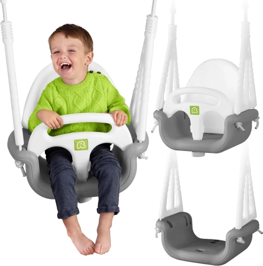 Ricokids детска модулна люлка 3в1 сиво-бяла