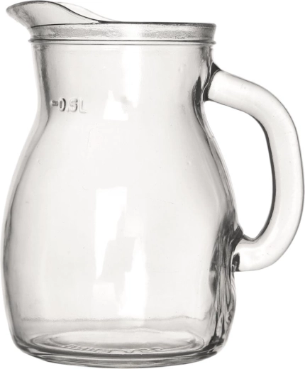 Precise measuring with 0.5 l mark