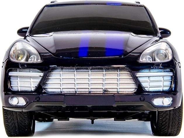 Sporty design with blue graphics