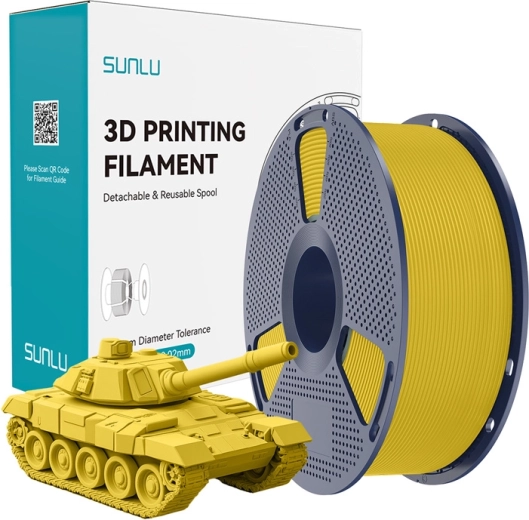 Sunlu PLA+ високоскоростен филамент 1,75 mm – жълт