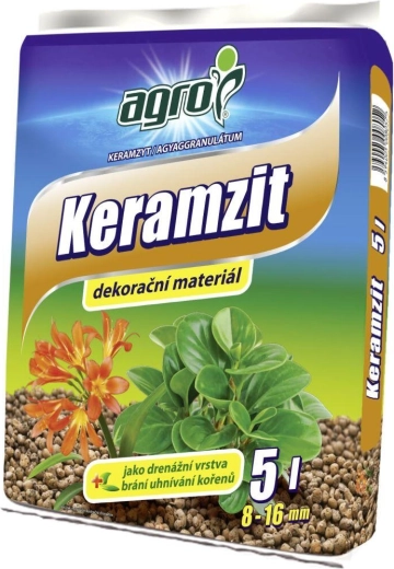 Expanded clay 8–16 mm 5 L AGRO