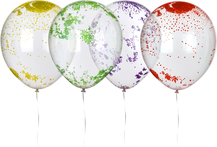 Латексови балони с топчета 30 см (10 бр.) MY PARTY