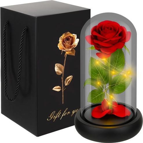 Illuminating Rose in Glass LED by RUHHY