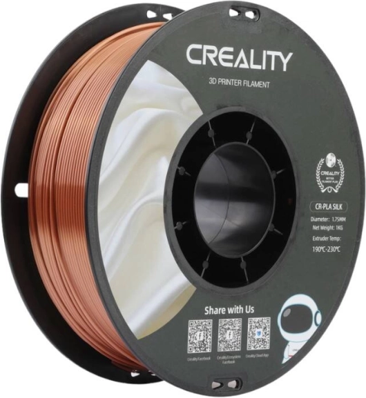 Филамент CR-PLA Silk Creality меден