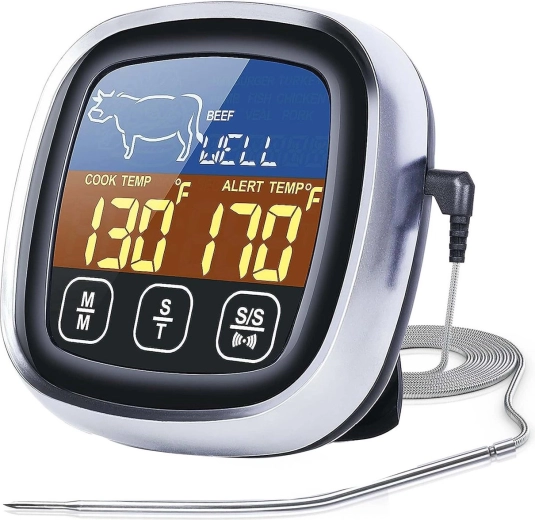 Renew Force Digital Kitchen Thermometer with Probe and Timer