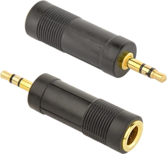 Audio adapter 6.35 mm to 3.5 mm (stereo)