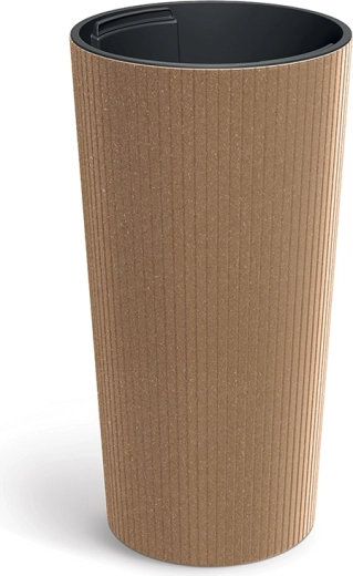 Саксия Lamia Slim Eco Wood 25 см, Naturo