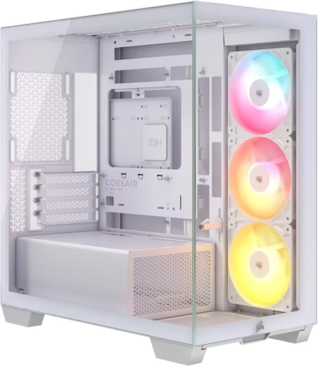 Компютърна кутия CORSAIR 2800X RS-R ARGB mATX панорамна бяла