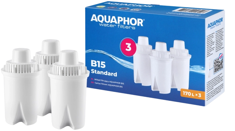Set of AQUAPHOR B15 Standard Pitcher Filter Cartridges – 3 pcs