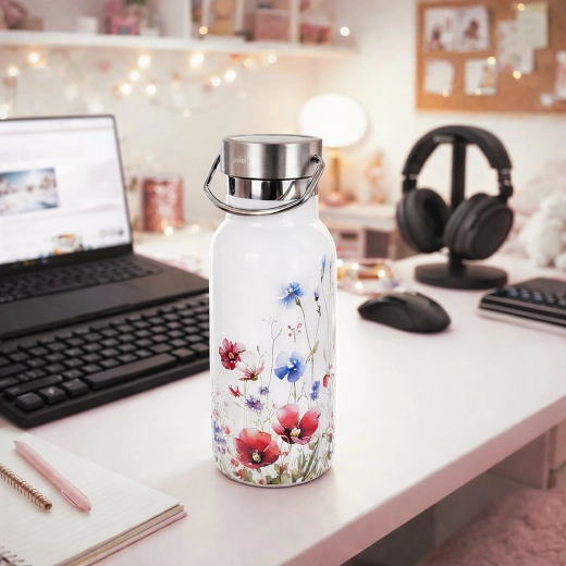 Durable stainless steel thermos bottle for every day