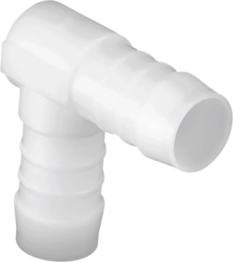 Hose L connector 10 mm made of POM with high chemical resistance