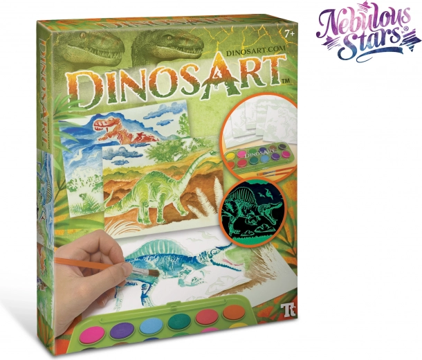 DinosArt магически акварелен комплект за деца