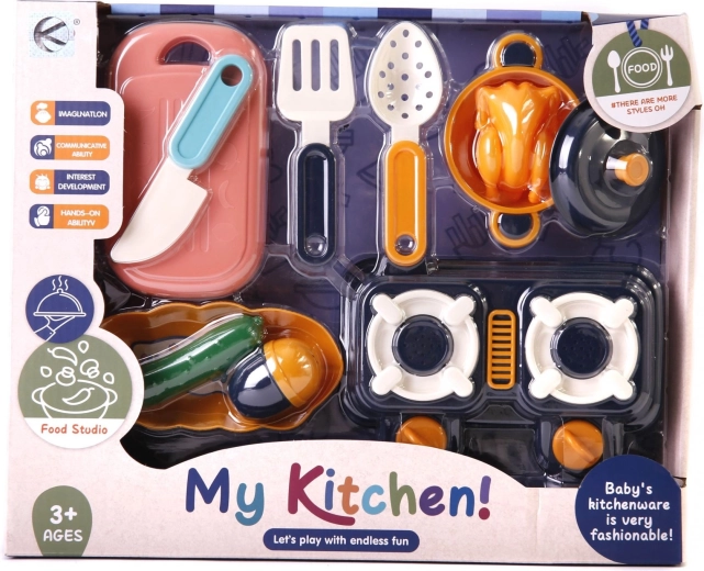 Children’s kitchen set with accessories (10 pieces) - 1 piece