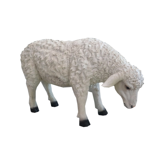 Christmas resin sheep figure 87.6 × 29.2 × 52.1 cm