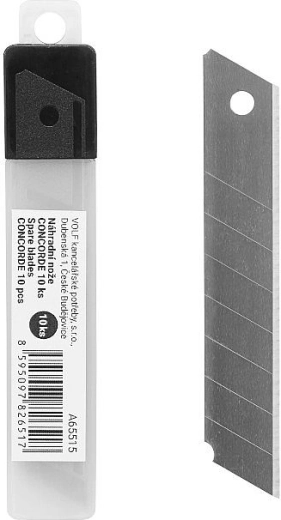 Replacement Snap-Off Blades 18 mm CONCORDE, 10 pcs