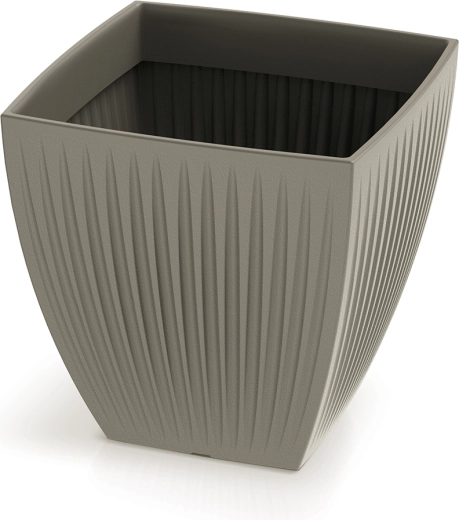 Latia Square Planter 30 × 30 cm mocha