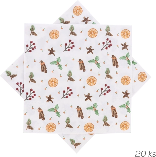 Paper napkins Scent of Christmas 33 × 33 cm, 20 pcs