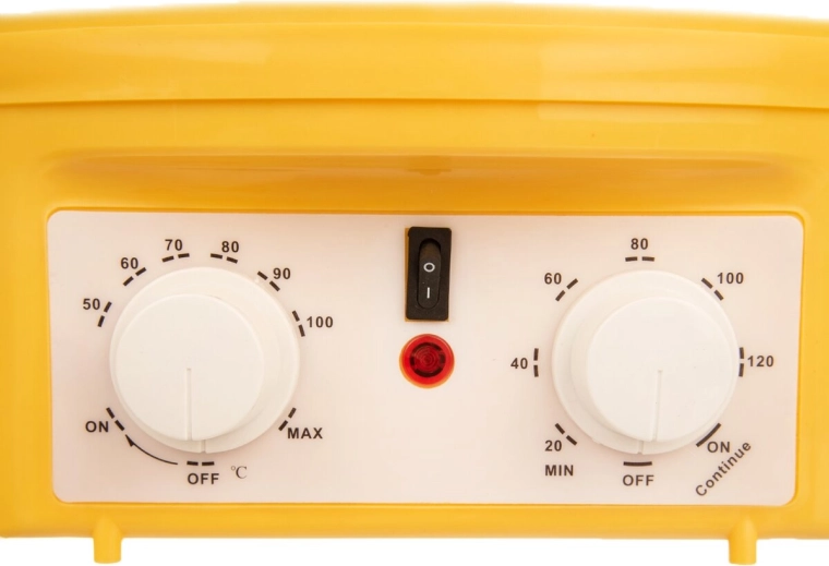 More precise control thanks to temperature regulation and timer