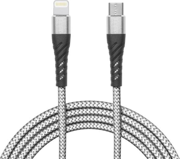 USB-C to Lightning Charging and Data Cable for iPhone, 2 m, Gray