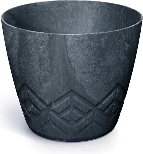 Planter with concrete effect 23.8 cm, anthracite