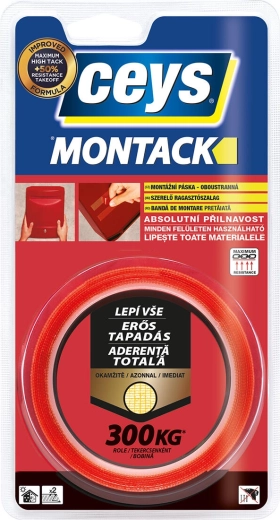 Двустранна монтажна лента 19 мм × 2,5 м MONTACK CEYS