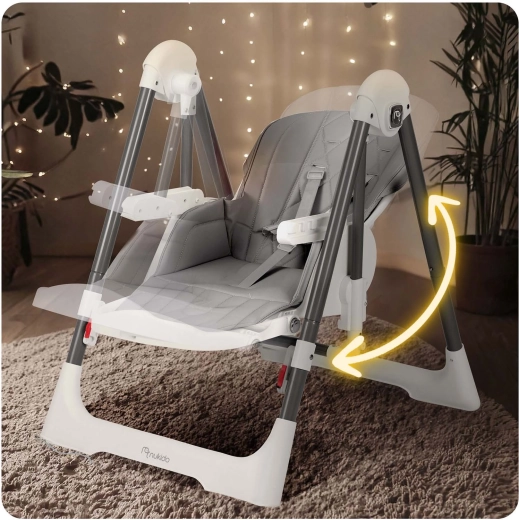 3 in 1: high chair, recliner and rocker