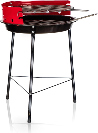 Portable charcoal grill Tripod 32.5 cm with wind shield