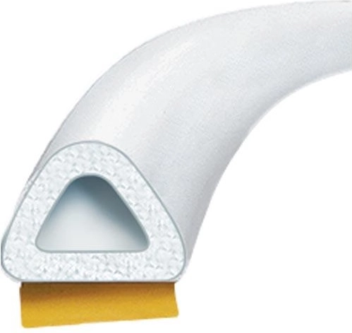 Window and door seal D 9 × 8 mm, white, 100 m