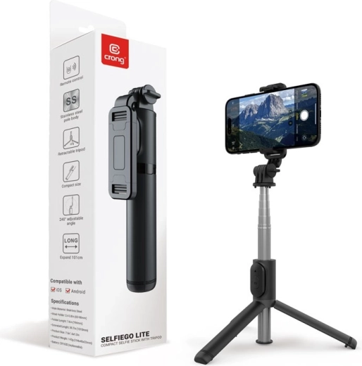 SelfieGo лек Bluetooth трипод със селфи стик