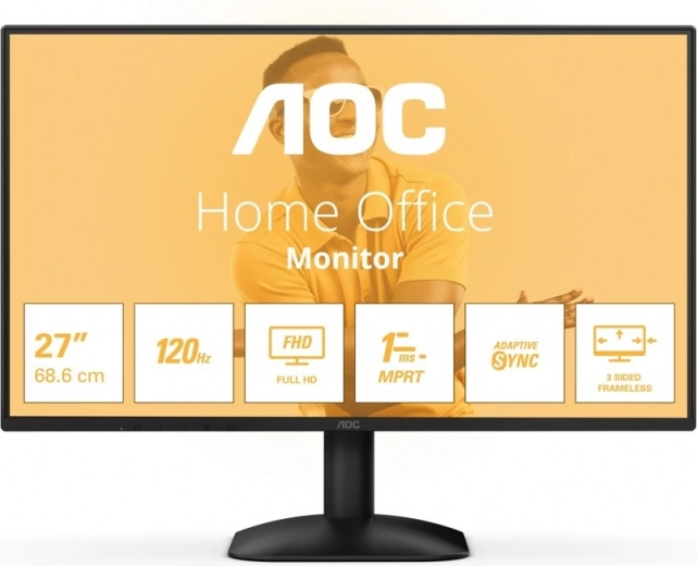 AOC 27" IPS монитор Full HD 120 Hz с бърза реакция