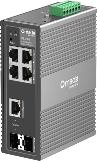 Индустриален комутатор OMADA IES206G, 6-портов гигабитов easy managed switch