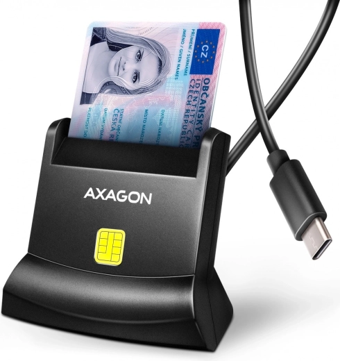 USB-C четец на смарт карти и ID карти Axagon StandReader