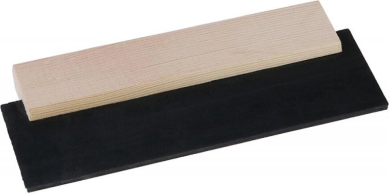 Grout squeegee 280 mm with wooden handle and hardened rubber