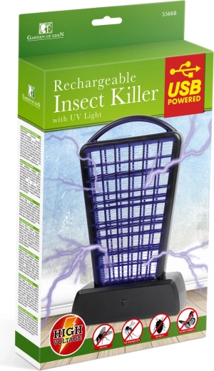 Powered via USB or rechargeable battery