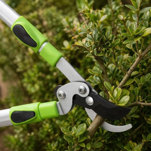 Clean cut on branches up to 50 mm in diameter