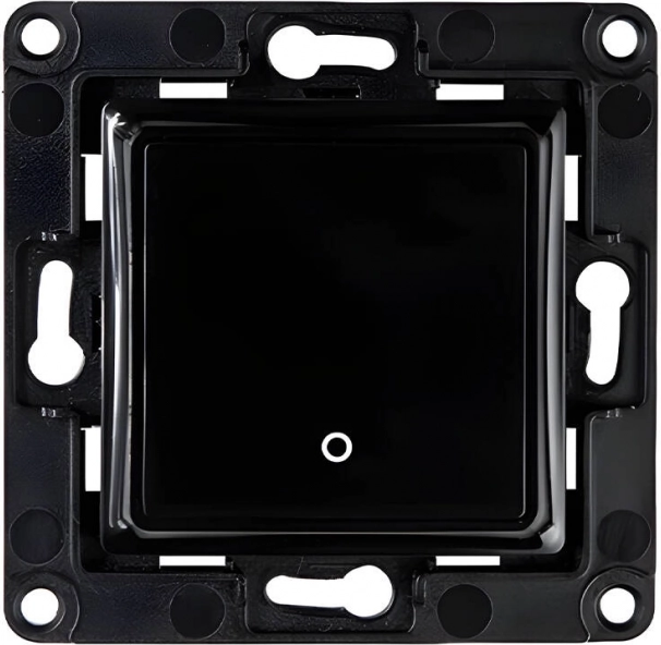 Wall switch Shelly with 1 button black