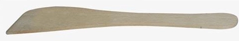 Wooden curved spatula 29.5 cm