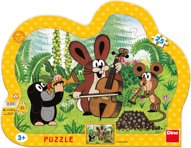 Dino puzzle Mole musician