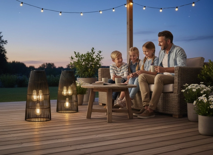 Atmospheric outdoor lighting