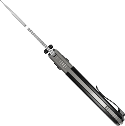 Ergonomic titanium handle with 3D texture