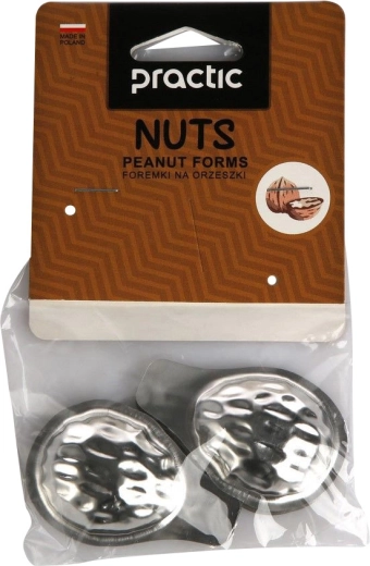 Set of Walnut-Shaped Cookie Molds, 10 pcs