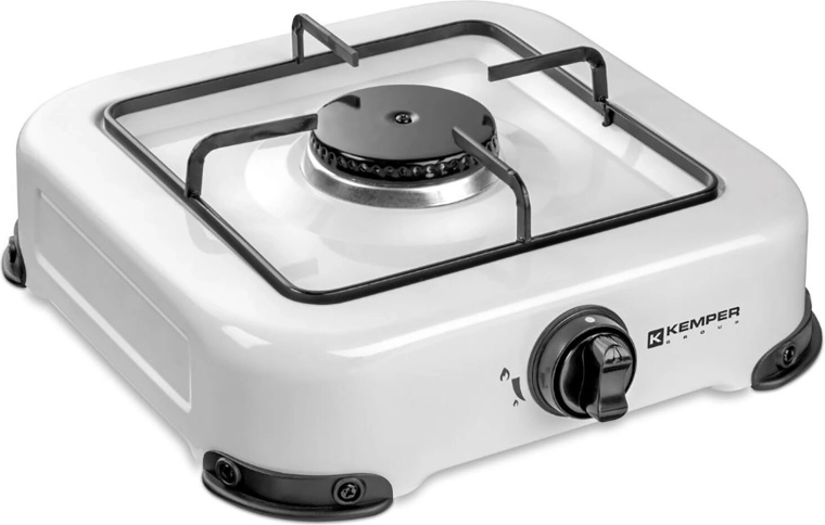 Single-burner stainless steel LPG gas stove - 1 piece