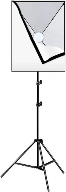 Studio Set Puluz Softbox 50x70 cm with Stand and LED Bulb