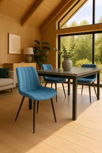 Stable metal legs with floor protection