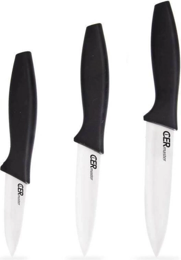 Set of 3 Ceramic Kitchen Knives