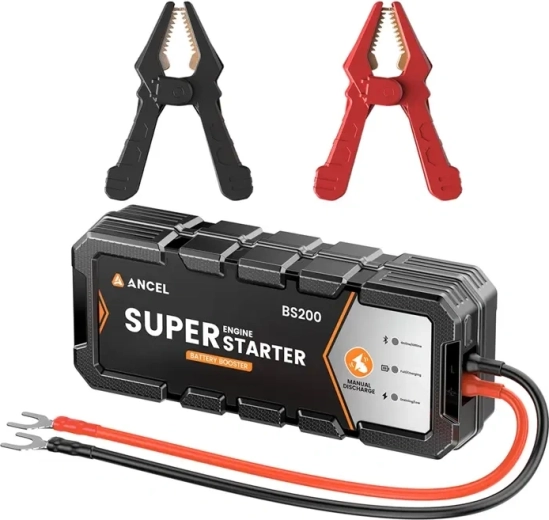 Charging from the car battery and via USB‑C + app