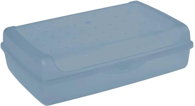 Luca click box maxi storage box with lid 3.7 L blue 30 × 20 × 8.5 cm
